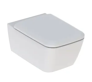 Icon Square wc sospeso Rimfree&reg;  con sedile bianco lucido codice prod: 500.807.00.1 product photo