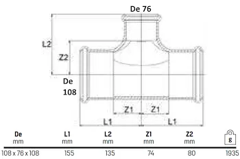 Tee ridotti 108x76x108 codice prod: DSV10944 product photo Foto1 L2