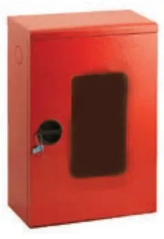 Cassetta a parete uni 45 verniciata rossa, mm374x534x175 codice prod: DSV12798 product photo Default L2