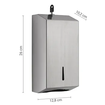 Distributore carta igienica intercalata spazzolato codice prod: 000024383800000 product photo Foto1 L2