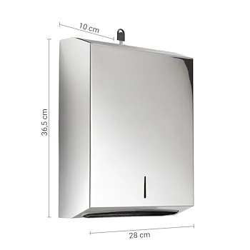 DISTRIBUTORE salviette carta 28X10X35 acciaio inox lucido codice prod: 000024361300000 product photo Foto1 L2