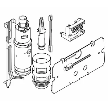 KIT per trasformare placche da 1 a 2 tasti codice prod: 240.515.00.1 product photo Foto1 L2