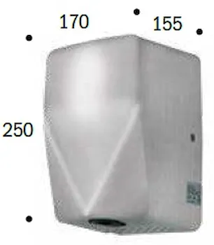 Asciugamani elettr.inox satinato 230v codice prod: DSV16605 product photo Default L2