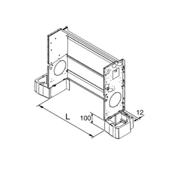 Piedini di appoggio a pavimento per ventilconvettori codice prod: 9066351 product photo Default L2