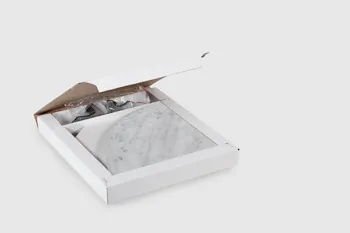 Quick Shelf mensola angolare in marmo naturale bianco carrara lucido cm 22,9 con 2 reggimensola codice prod: BCAASQLU15 product photo Foto1 L2