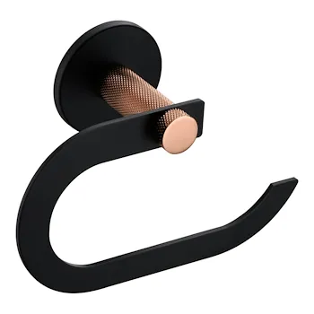 Astral porta rotolo acciaio e ottone nero e rame codice prod: A213250NR product photo Default L2