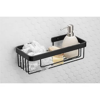 Attractive griglia doccia porta oggetti mensola doccia nero opaco codice prod: A111007NE product photo Foto1 L2