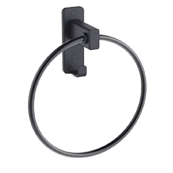 Blend porta salviette a parete ad anello nero opaco codice prod: A212160NE product photo Default L2