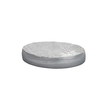 Damasco porta sapone da appoggio in resina argento codice prod: QD6110WK product photo Default L2