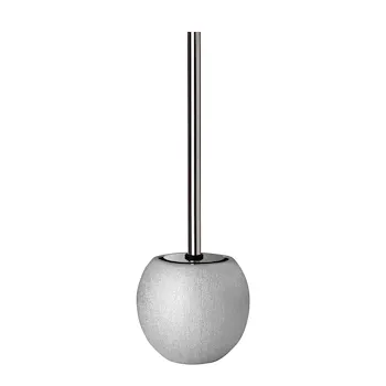 Glitter porta scopino da appoggio in ceramica argento codice prod: QF2140AS product photo Default L2