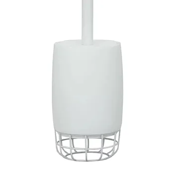Grid porta scopino da appoggio in poliresina e ferro bianco codice prod: QG1140WW product photo Foto1 L2