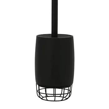Grid porta scopino da appoggio in poliresina e ferro nero codice prod: QG1140NE product photo Foto1 L2