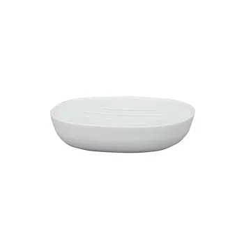 Kibik porta sapone da appoggio in plastica bianco codice prod: QG2110WW product photo Default L2