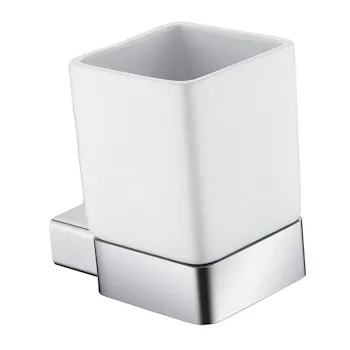 Leaf porta bicchiere da appoggio in alluminio e bicchiere in ceramica bianco codice prod: A206100AS product photo Foto1 L2