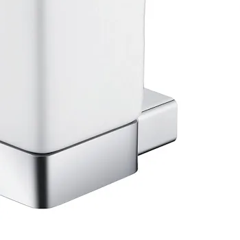 Leaf porta bicchiere da appoggio in alluminio e bicchiere in ceramica bianco codice prod: A206100AS product photo Foto2 L2