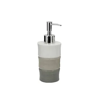 Mystique dispenser sapone da appoggio in ceramica bianco e grigio codice prod: A101120ICE000 product photo Default L2
