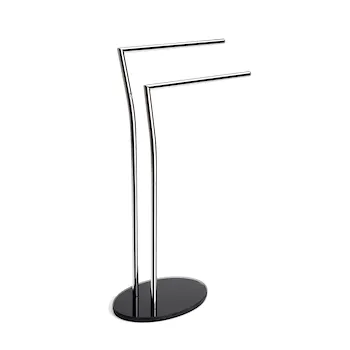 Piantana lavabo con 2 porta salviette nero codice prod: QV085ADN product photo Default L2