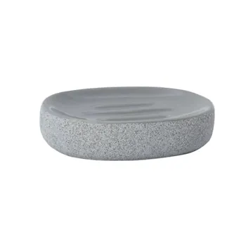 Rock porta sapone da appoggio in ceramica grigio codice prod: QG3110GR product photo Default L2