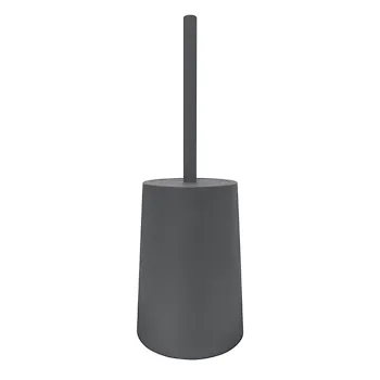 Tower porta scopino da appoggio in plastica grigio con manico codice prod: QF1140GR product photo Default L2