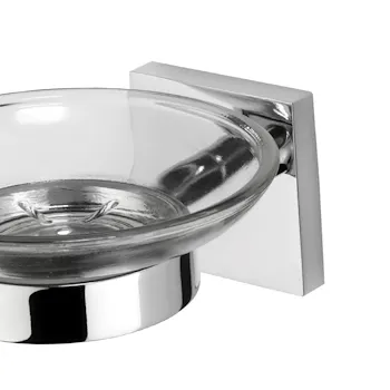 Xeno porta sapone a parete in vetro codice prod: A204110CR product photo Foto2 L2
