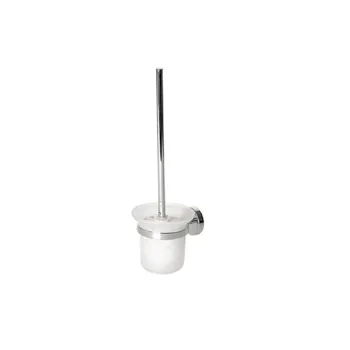 Xeno porta scopino a parete in vetro satinato base cromata codice prod: A203140CR product photo Default L2