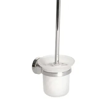 Xeno porta scopino a parete in vetro satinato base cromata codice prod: A203140CR product photo Foto2 L2