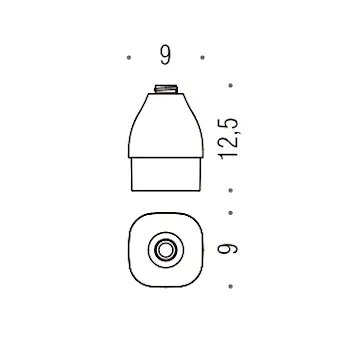 Alizé contenitore per dispenser sapone cromato codice prod: B93700-VAN product photo Default L2