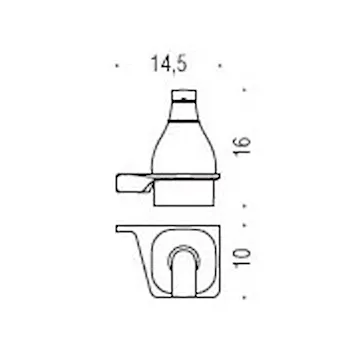 Alizé dispenser sapone a parete cromato codice prod: B9330DCR-VAN product photo Foto1 L2