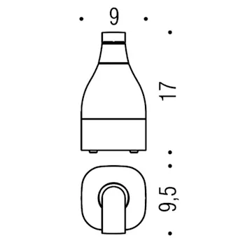 Alizé dispenser sapone da appoggio cromato codice prod: B93310CR-VAN product photo Foto1 L2