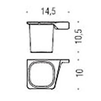 Aliz&eacute; porta bicchiere a parete satinato cromato codice prod: B2502DCR-VAN product photo Foto1 L2