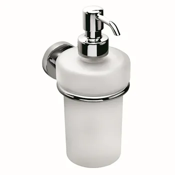 Basic dispenser sapone a parete vetro satinato cromato codice prod: B93320CR-VAN product photo Default L2