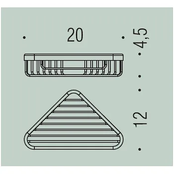 Basic griglia porta oggetti doccia cromata codice prod: B27320CR product photo Foto1 L2