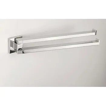 Basic Q porta salviette 33,4 cm doppio a snodo cromato codice prod: B37120CR product photo Default L2