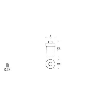 Contenitore dispenser sapone vetro acidato codice prod: B93720-VAN product photo Foto1 L2