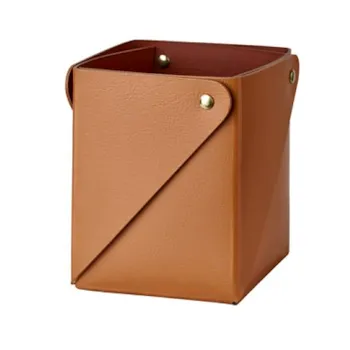 Contenitore Porta cosmetici Miu Cognac/Bordeaux, 7X7 H8 serie ADJ codice prod: BADJ055-0930 product photo Default L2