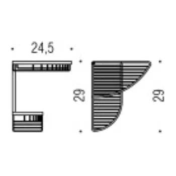 Contract angolare doppio cromato codice prod: B96070CR product photo Foto1 L2