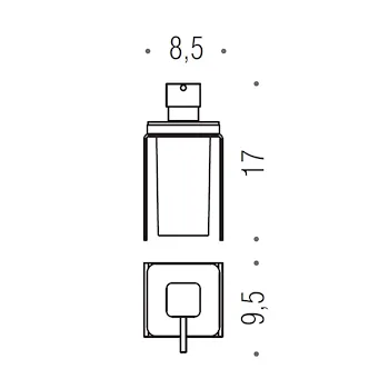Forever dispenser sapone da appoggio satinato cromato codice prod: B9334 product photo Foto1 L2