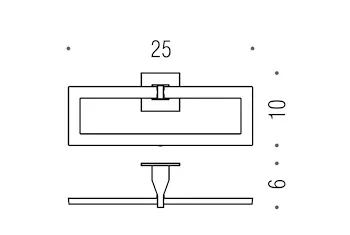 Forever porta salviette 25 cm anello cromato codice prod: B29310CR product photo Foto1 L2