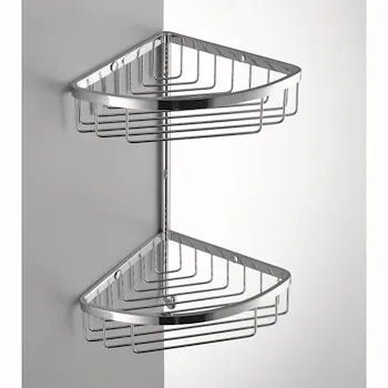 Griglia doppia porta oggetti doccia angolare cromata codice prod: B96170CR product photo Default L2