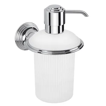 Hermitage dispenser sapone vetro acidato naturale cromato codice prod: B93350CR-VAN product photo Default L2