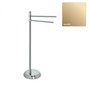Hermitage piantana con porta salviette a 2 bracci oro codice prod: B33380HPS product photo Default L2