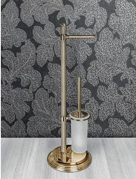 Hermitage piantana porta rotolo e porta scopino ottone antico codice prod: B33180OA product photo Default L2