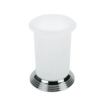 Hermitage porta bicchiere da appoggio vetro satinato cromato codice prod: B33410CR-VAN product photo Default L2