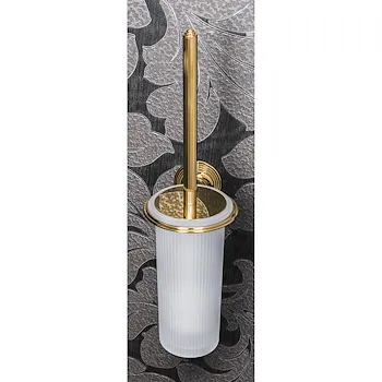 Hermitage porta scopino a parete vetro acidato naturale oro codice prod: B33070HPS-VAN product photo Default L2