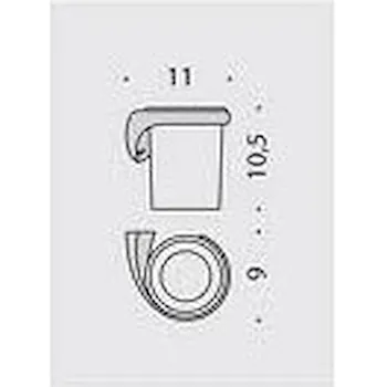 Link porta bicchiere destra cromato codice prod: B2402DCR-VAN product photo Foto1 L2