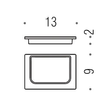 Link porta sapone da appoggio cromato codice prod: B16510-VAN product photo Foto1 L2