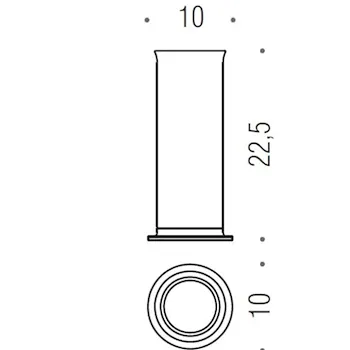 Link ricambio vetro porta scopino da appoggio cromato in vetro acidato naturale codice prod: B24560CR-VAN product photo Default L2