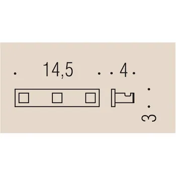 Look appendiabiti triplo grafite codice prod: BLC37-GL product photo Foto1 L2