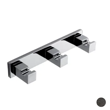Look appendiabiti triplo grafite opaco codice prod: BLC37-GM product photo Default L2