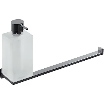 Look dispenser sapone con porta salviette 32 cm sinistra cromato codice prod: B16740CR-VAN product photo Default L2